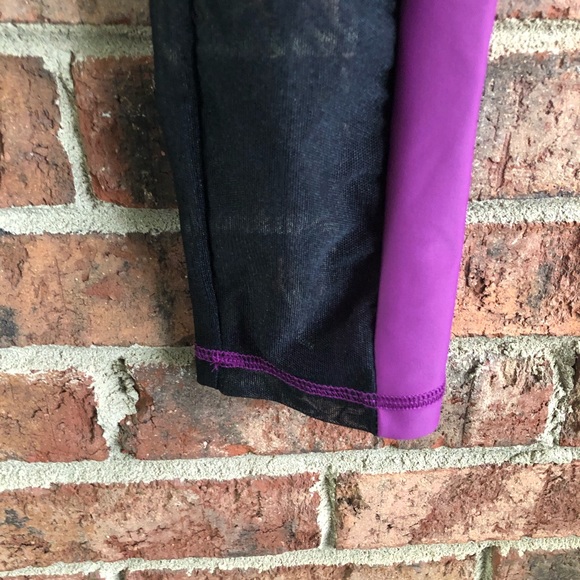 ✨5/$15 { JALA } Magenta Purple Vega Mesh Panel Work Out Leggings - Picture 8 of 13
